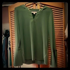 Dark Green Long Sleeved Michael Kors Top